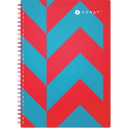 Foray Extreme A4 Drahtgebunden Türkis Poly-Cover Notizbuch 4-fach gelocht Liniert 100 Blatt