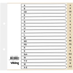 Office Depot Register DIN A4 (halbe Höhe) Chamois 20-teilig 4-fach Manila Papier A - Z
