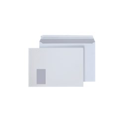 Hermes Briefumschläge Mit Fenster C4 324 (B) x 229 (H) mm Abziehstreifen Weiss 120 g/m² 250 Stück