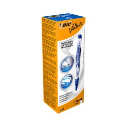 BIC Velleda Liquid Ink Whiteboard-Marker Mittel Rundspitze 2,2 mm Blau 12 Stück