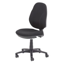 Realspace Bürostuhl Wippmechanik Stoff Schwarz 110 kg Jura