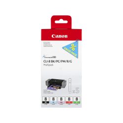 Canon -  Multipack Tinte BK/PC/PM/R/G CLI-8MULTI PIXMA iP 5200 5 Stück, One Size