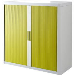 Paperflow Rollladenschrank EasyOffice Weiss Grün 1.100 x 415 x 1.040 mm