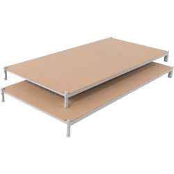 ARNO SPACE Fachböden ISOBOIS 2 Grau 1.000 x 300 x 62,5 mm 2 Stück