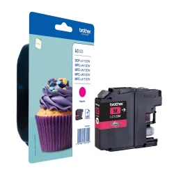 BROTHER Tintenpatrone magenta LC-123M DCP-J411ODW 600 Seiten