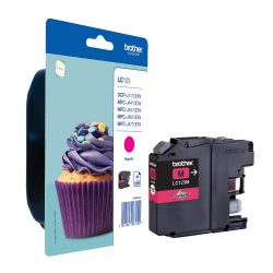 BROTHER Tintenpatrone magenta LC-123M DCP-J411ODW 600 Seiten
