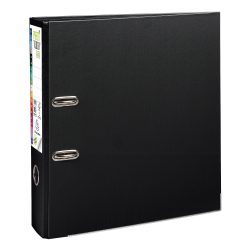 Exacompta PremTouch Ordner DIN A4+ 80 mm Schwarz 2 Ringe Pappkarton, PP (Polypropylen) Hochformat