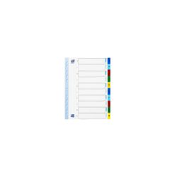 OXFORD Register A4 Farbig sortiert 10-teilig Perforiert PP (Polypropylen) 1 bis 10