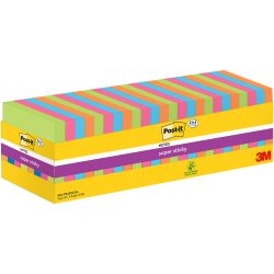 POST-IT Super Sticky Notes 76x76mm 654SE24 24 Farben 24 x 90 Blatt