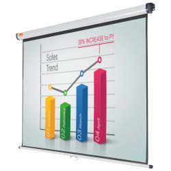 Nobo Projektionsleinwand 1902391W Wandmontage Format 16:10 150 x 104 cm