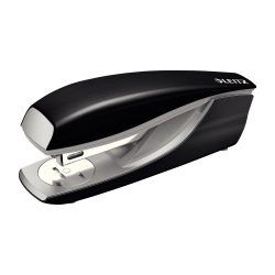 Leitz NeXXt Style Heftgerät 5562 Halber Streifen Satin Schwarz 30 Blatt 24/6, 26/6 Metall