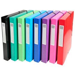 Exacompta Dokumentenmappe 59929E Farbig sortiert Pressspankarton 24 x 4 x 32 cm 8 Stück