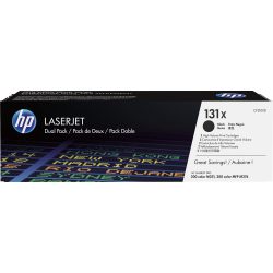 HP 131X 2er-Pack Schwarz Original LaserJet Tonerkartuschen mit hoher Reichweite
