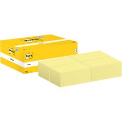 Post-it Haftnotizen 127 x 76 mm Kanariengelb 100 Blatt 16 Blöcke + 4 Gratis