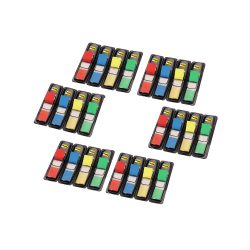 Post-it Haftmarker Mini Farbig sortiert Blanko Nicht perforiert 1,19 x 4,32 cm 6 Stück