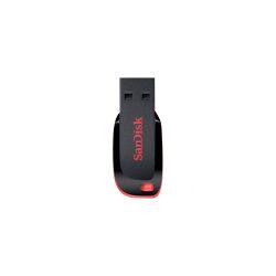 SanDisk USB 2.0 USB-Stick Cruzer Blade 128 GB Schwarz, Rot