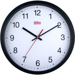 Office Depot Wanduhr RD3330B 31,5 x 5 cm Schwarz, Weiss