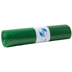 DEISS LDPE Premium Mittlere Belastung Müllsäcke 120 L Grün PE (Polyethylen) 37 Mikron 25 Stück
