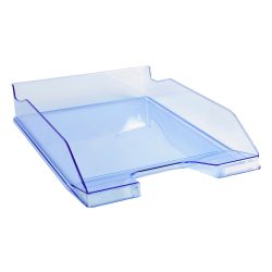 Exacompta Briefablage Combo 2 Classic Polystyrol Transparent Blau 25,5 x 34,7 x 6,5 cm