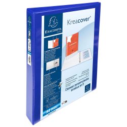 Präsentations-Ringbuch Polypropylen DIN A4 2 Ringe 25 mm Blau
