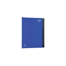 Exacompta Pultordner 57042E DIN A4 Blau Hartpappe