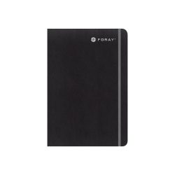 Foray Executive DIN A5 Fallgebunden Schwarz Weiches PU Cover Notizbuch Liniert 100 Sheets