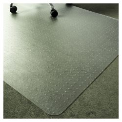 Office Depot rechteckige Bodenmatte weicher Boden Teppichboden-Polymer 120 x 90cm Transparent