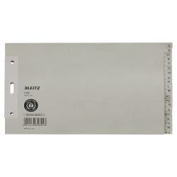 Leitz Papierregister 1206 DIN A5 Überbreite quer (24,0 x 14,0 cm) Grau 20-teilig 3-fach Tauenpapier A - Z