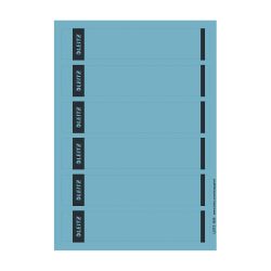 Leitz PC-beschriftbare Selbstklebende Rückenschilder 1686 Für Leitz 1050 Qualitäts-Ordner Blau 39 x 192 mm 150 Stück