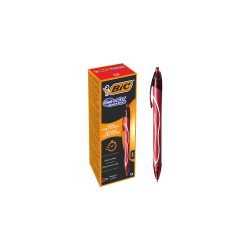 BIC Gel-ocity Quick Dry Gel Tintenroller Medium 0,4mm Rot 12 Stück