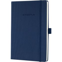 Sigel Conceptum A5 Gebunden Mitternachstblau Hardcover-Notizbuch Kariert 97 Blatt