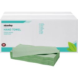 Niceday Professional Falthandtücher V-falz Grün 2-lagig 1002822 15 Stück à 250 Blatt