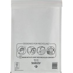 Mail Lite Luftpolster-Versandtaschen F/3 220 (B) x 330 (H) mm Abziehstreifen Weiß 50 Stück
