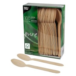 PAPSTAR Löffel Pure Braun 100 Stück