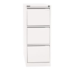 Bisley Hängeregistraturschrank F Serie 3 Schubladen Verkehrsweiß 413 x 622 x 1.016 mm
