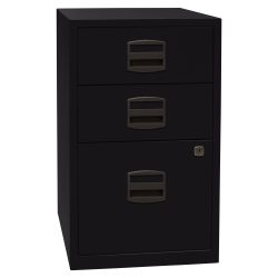 Bisley Hängeregistraturschrank PFA3-AV1 3 Schubladen Schwarz 413 x 400 x 672 mm