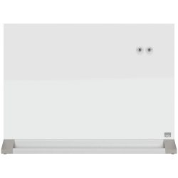 Nobo Desktop-Tafel 1905265 Mit magnetischer Glasoberfläche 60 x 43 cm Brillant Weiß