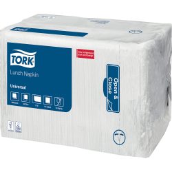 Tork Servietten 32,5 x 32,5 cm Weiß 8 Stück à 500 Blatt