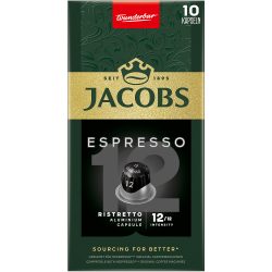Jacobs Espresso 12 Ristretto Kaffeekapseln 10 Stück à 5.2 g