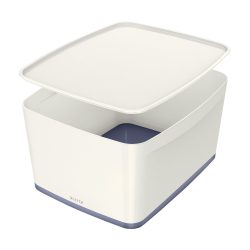 Leitz MyBox WOW Aufbewahrungsbox 18 L Weiß, Grau Kunststoff 31,8 x 38,5 x 19,8 cm