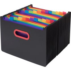 Snopake Stehsammler A4 Mehrfarbig Polypropylen 24 Fächer 33 x 5,5 x 23 cm