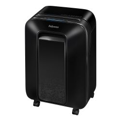 Fellowes Powershred LX201 Streifenschnitt Aktenvernichter Sicherheitsstufe P-5 12 Blatt Schwarz