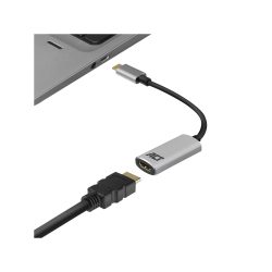 Act AC7010 1 x USB C Stecker auf 1 x HDMI Weiblich Adapter 0,15 m Grau
