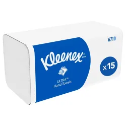 Kleenex Ultra Falthandtücher Z-falz Weiss 3-lagig 6710 15 Stück à 96 Blatt