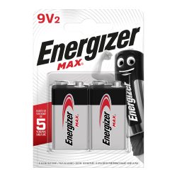 Energizer 9 V Alkali-Batterien Max 6LR61 2 Stück