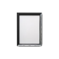 Stewart Superior wandmontierbarer Klapprahmen A1 650 x 12 x 900 mm Schwarz