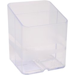 Office Depot Stiftehalter Transparent 7,4 x 7,4 x 9,3 cm