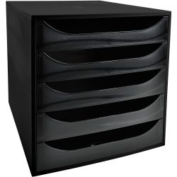 Office Depot Schubladenbox Schwarz 28,4 x 34,8 x 29 cm