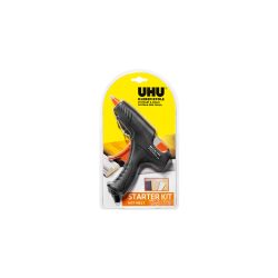 UHU Heißklebepistole Starter Set Hot Melt Schwarz Orange