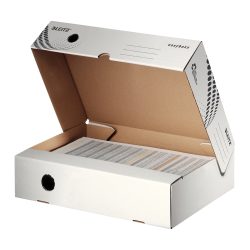 Leitz easyboxx Archiv-Klappschachteln 6134 700 Blatt A4 Weiß Karton 8 x 35 x 25 cm 25 Stück